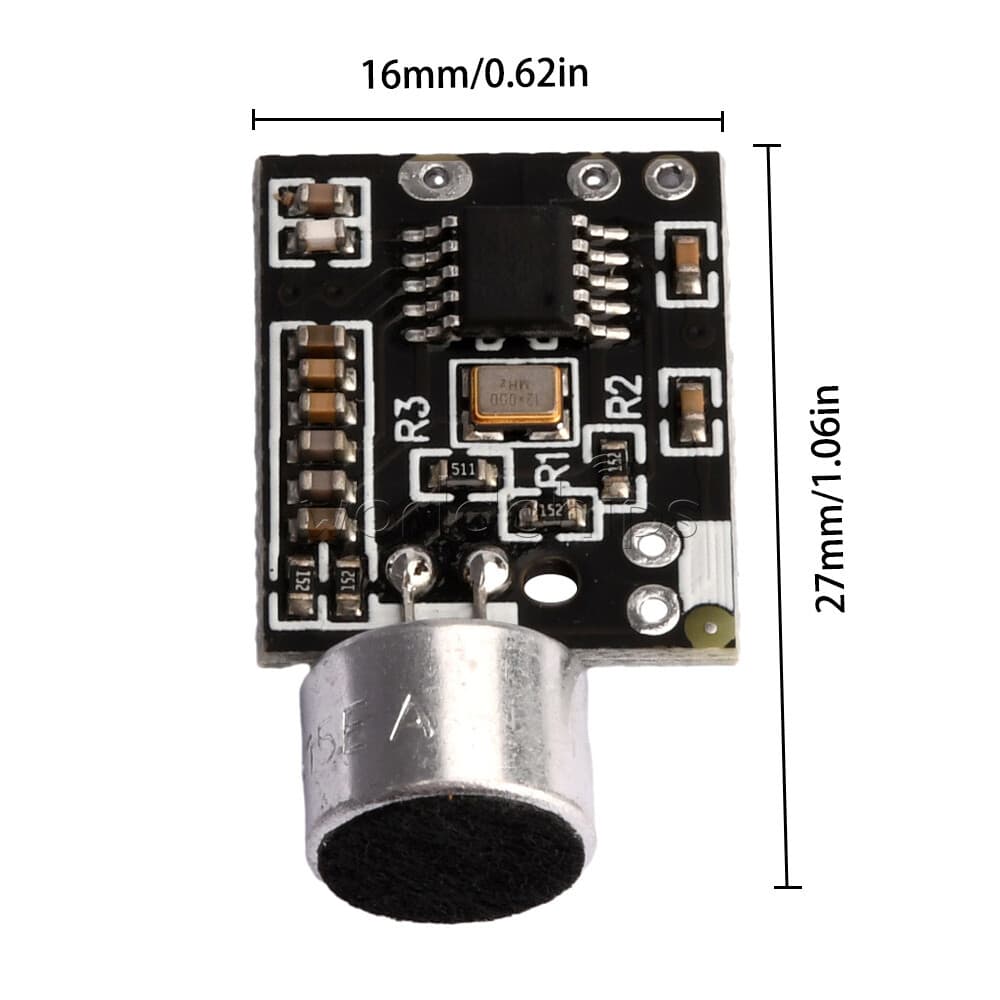 Wireless Microphone MIC FM 10dBm Transmitter Module Support Dual-channel Stereo 2