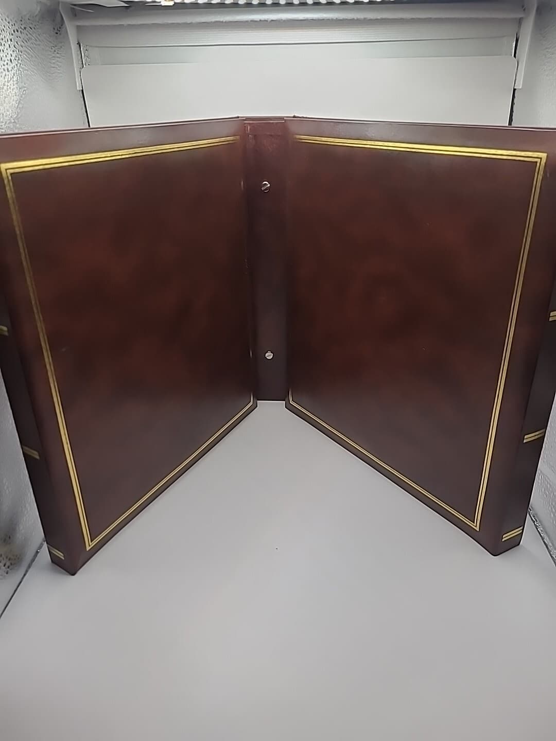 Vintage Photo Album Briefcase with Handle and 200 Phot Slots Faux Leather 6