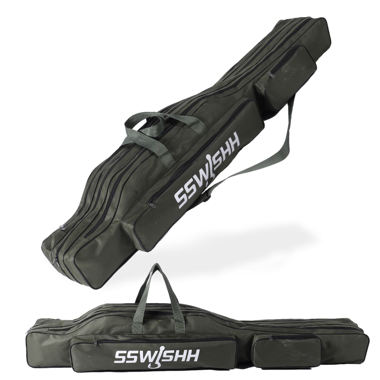 Fishing Rod Case - 3 Layers Fishing Pole Bag Portable Carry Storage Case 130cm