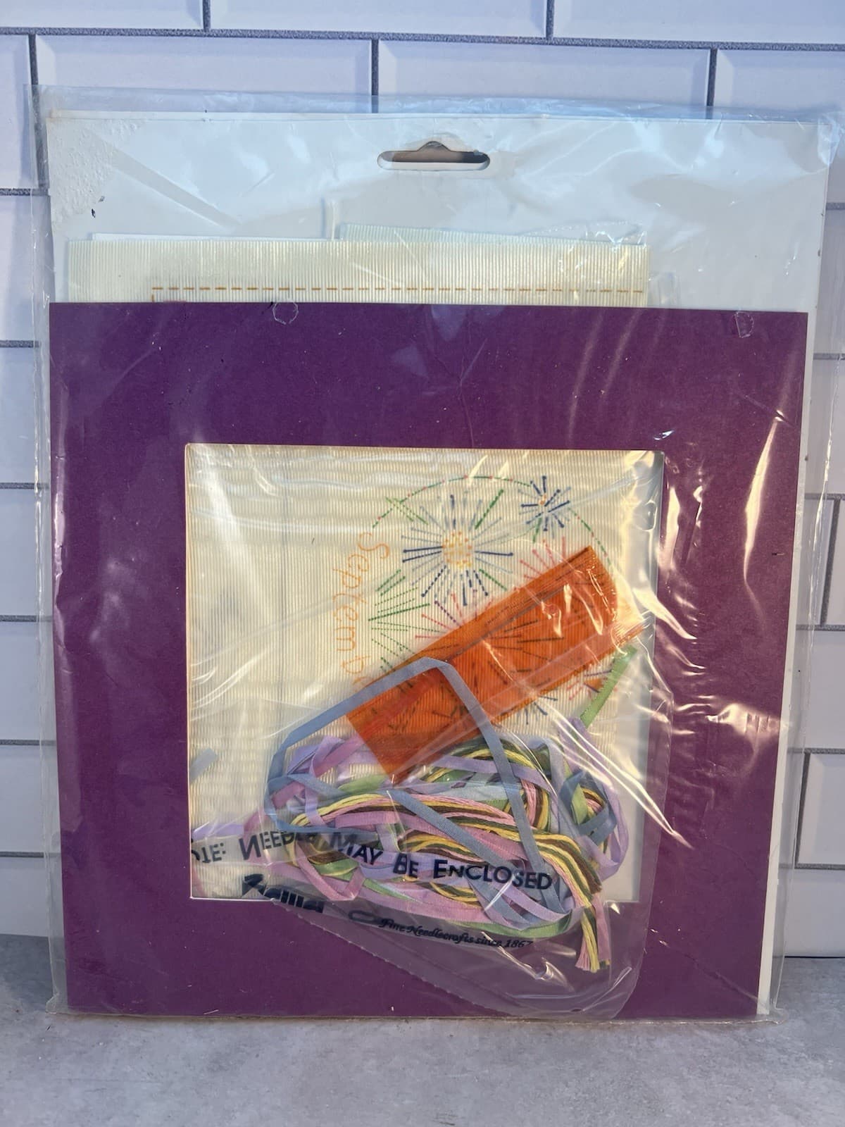 Bucilla Silk Ribbon Embroidery Kit “September ~ Aster”  #40963  New 2