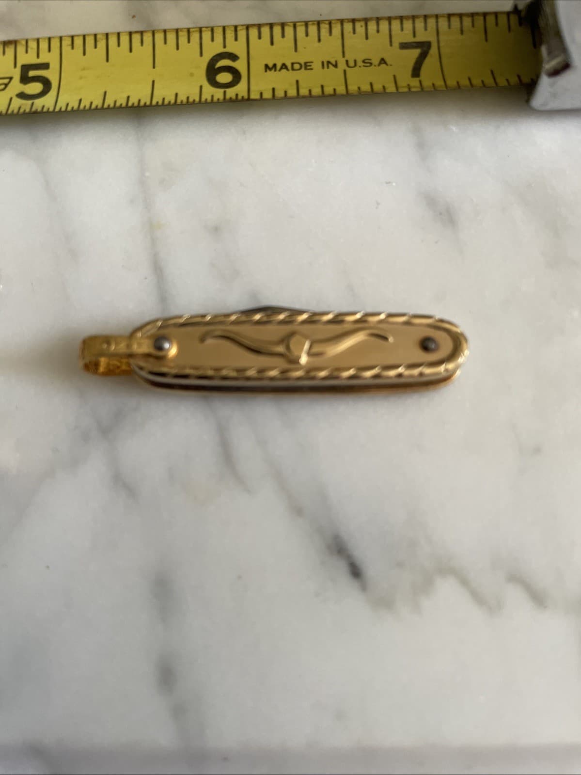 VINTAGE IMPERIAL PROV RI USA GOLD POCKET WATCH CHAIN KNIFE FOB KNIVES TOOLS 4