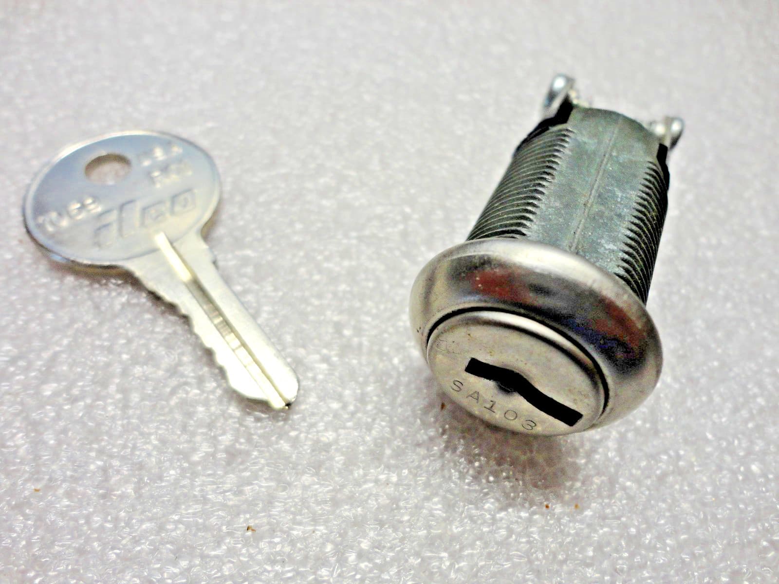 Hudson Key Switch Lock, Used With 1 Key #SA 103, See below, Ship Quick. #3