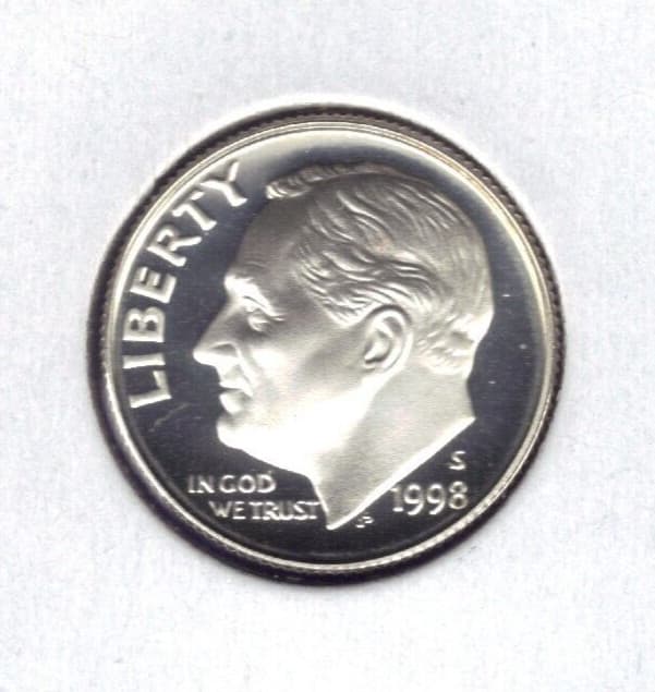 1998-S PROOF ROOSEVELT DIME