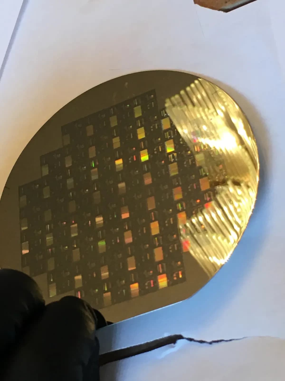 4" Unknown SIL1 Silicon Wafer 1980s Extremely Rare Vintage CPU Chip 5