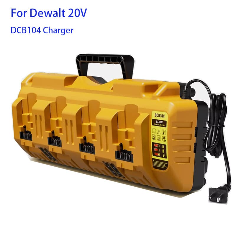For DEWALT DCB104 12/20V 4-Port Battery Charger Fast charger Lithium XR DCB205