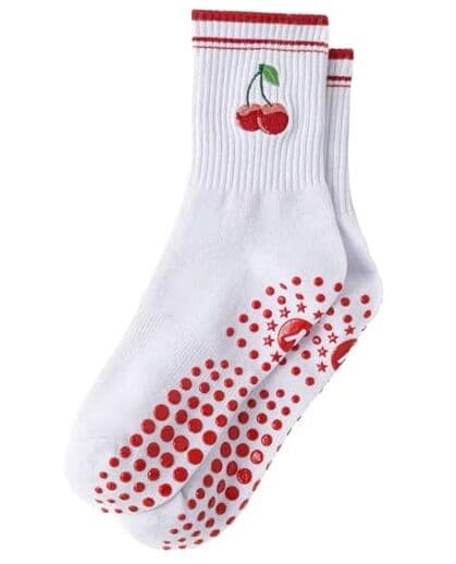 Pilates Grip Socks for Women Yoga Grippy Socks Cute Barre Non Skid Athletic