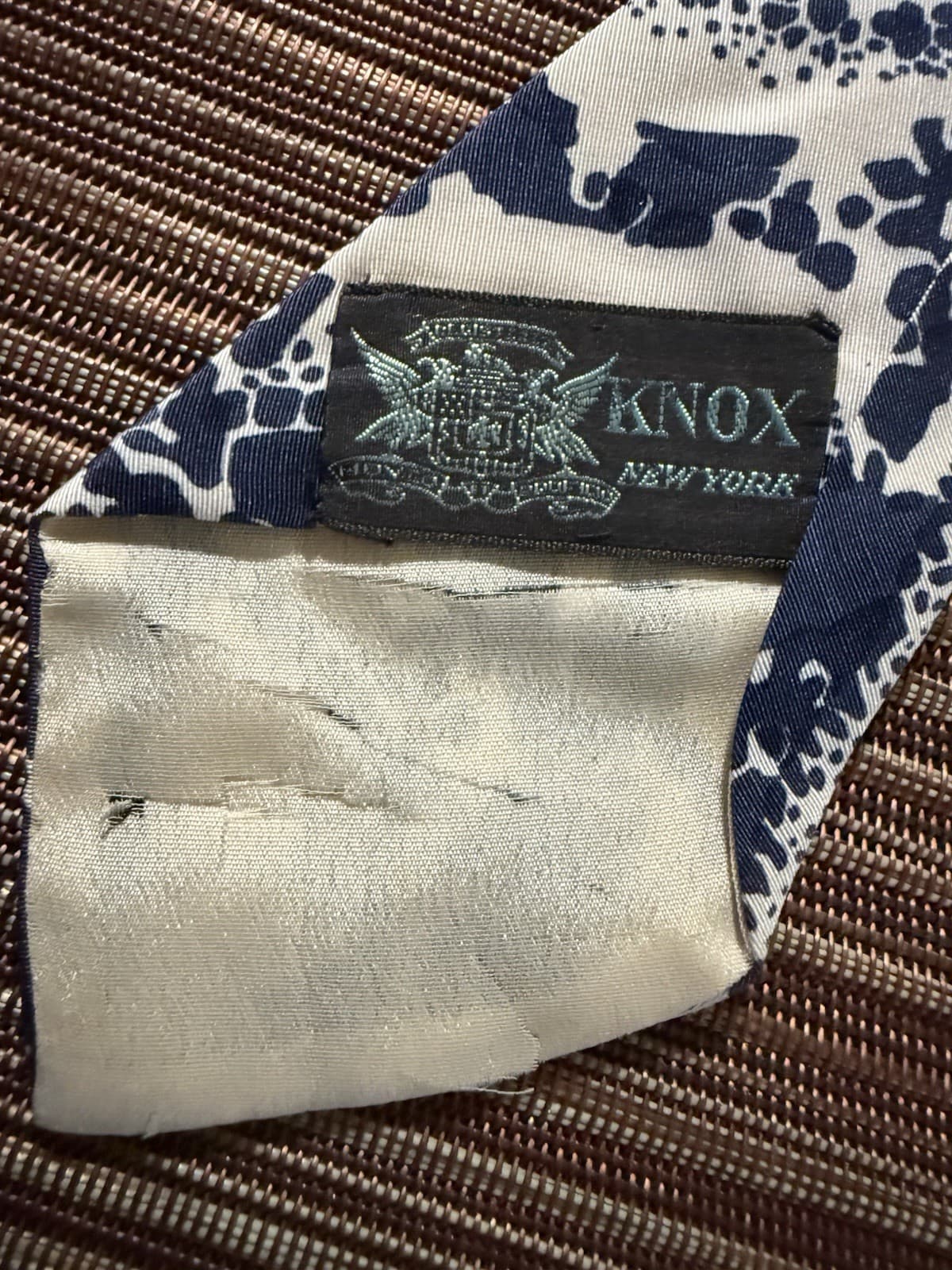 Vintage Knox New  York Men’s Silk Tie 3