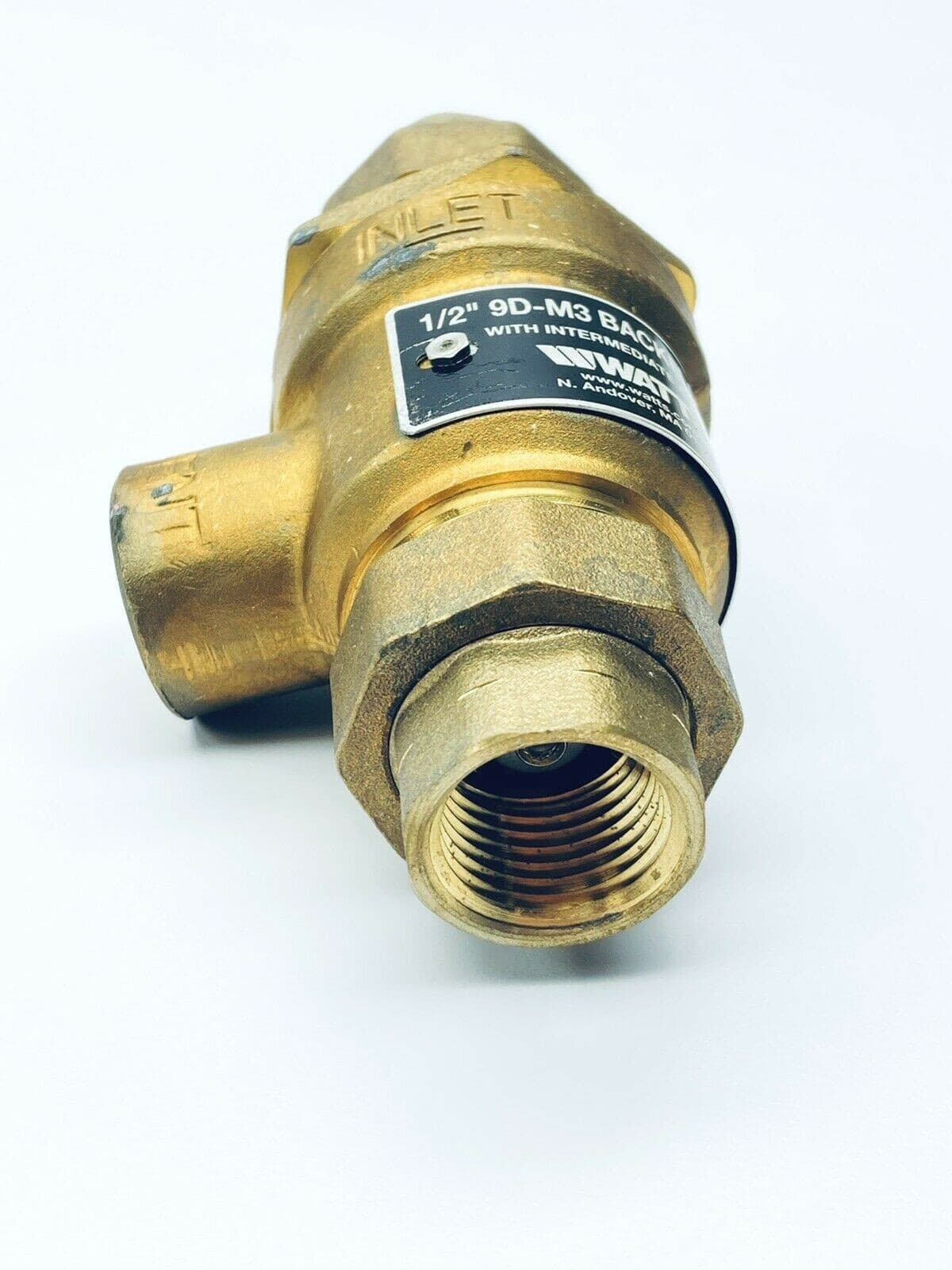 NEW WATTS 9D-M3 BACKFLOW PREVENTER W/ ATMOSPHERIC VENT 175 PSI 250°F 2