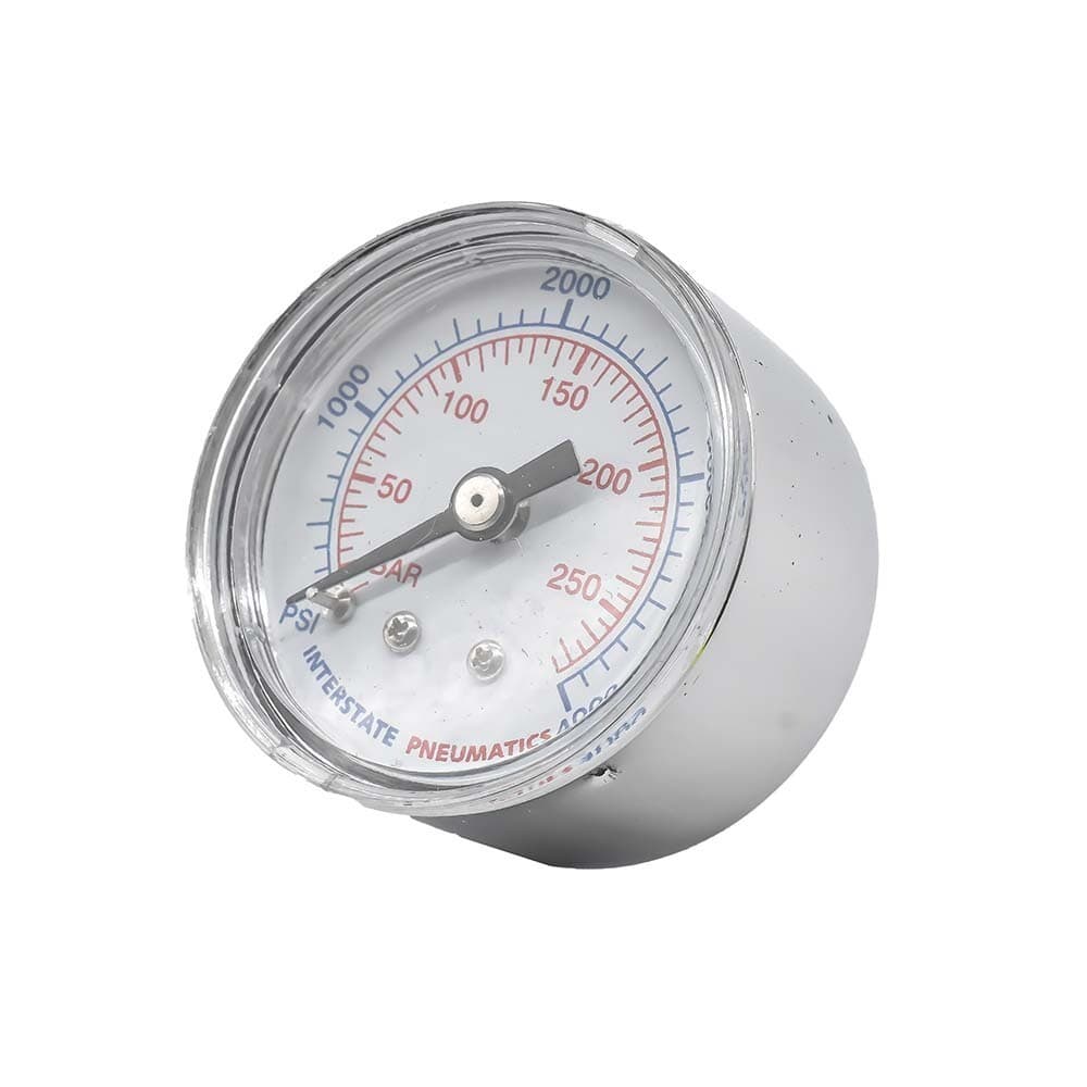 1-1/2" 4000PSI 1/8" NPT Rear Mount Pressure Gauge Chrome Body - G2101-4000 2