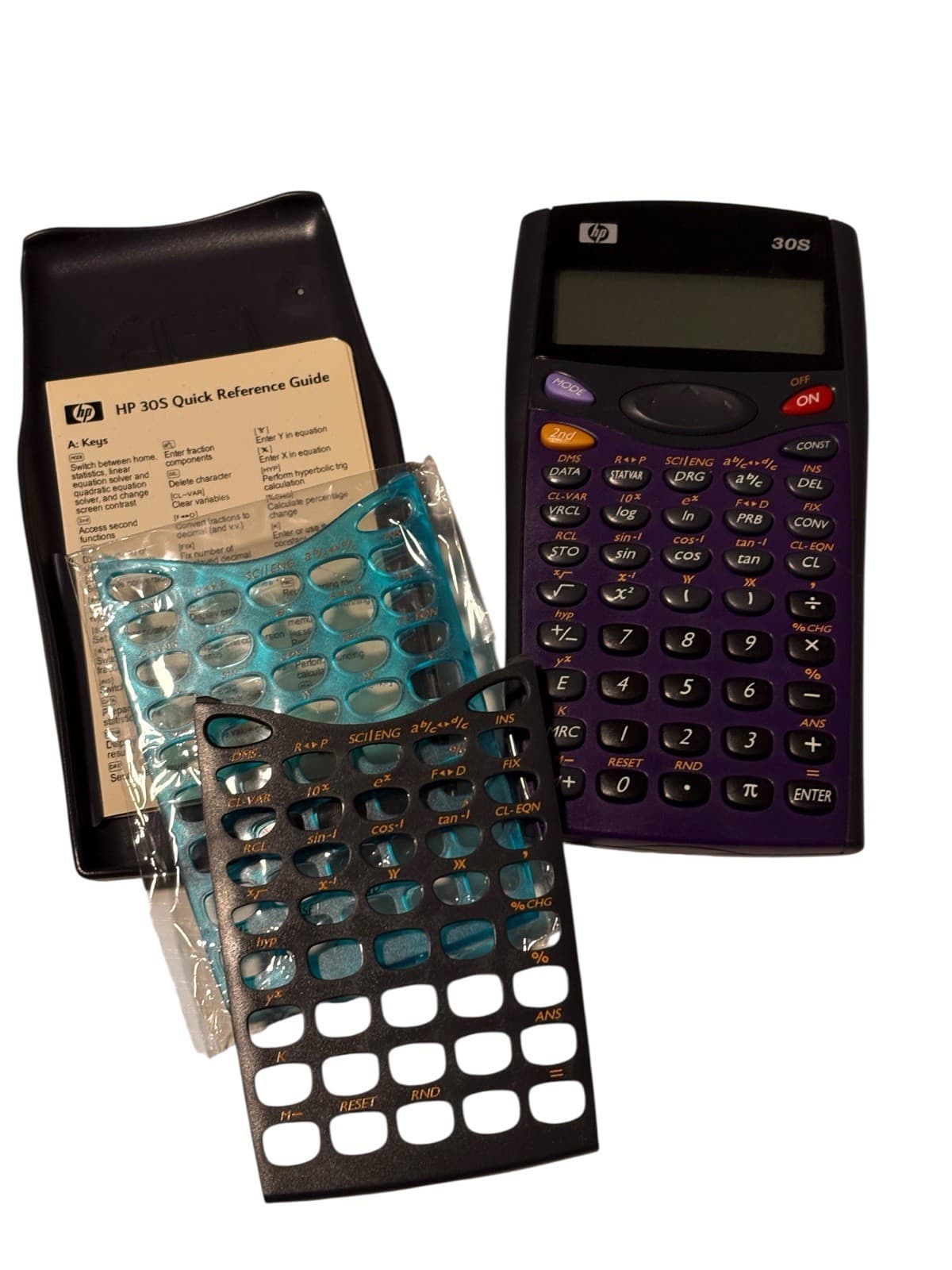 Hewlet Packard HP 30s Scientific Calculator - Case, Quick Guide, Instructions 2