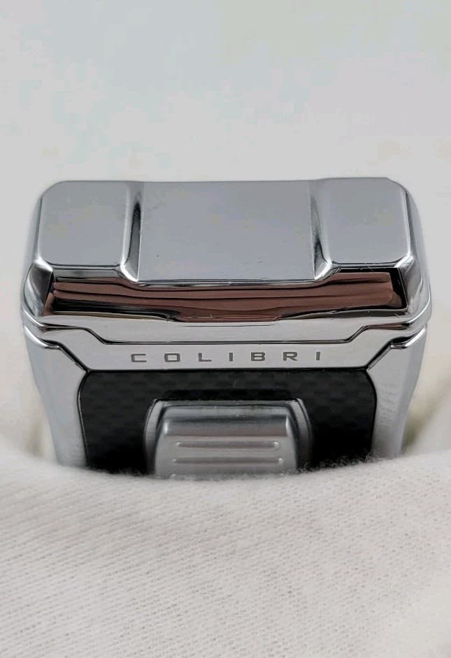 Colibri Lighter Quantum SST Wind-Resistant System Torch Flame Silver QTR-5000 5