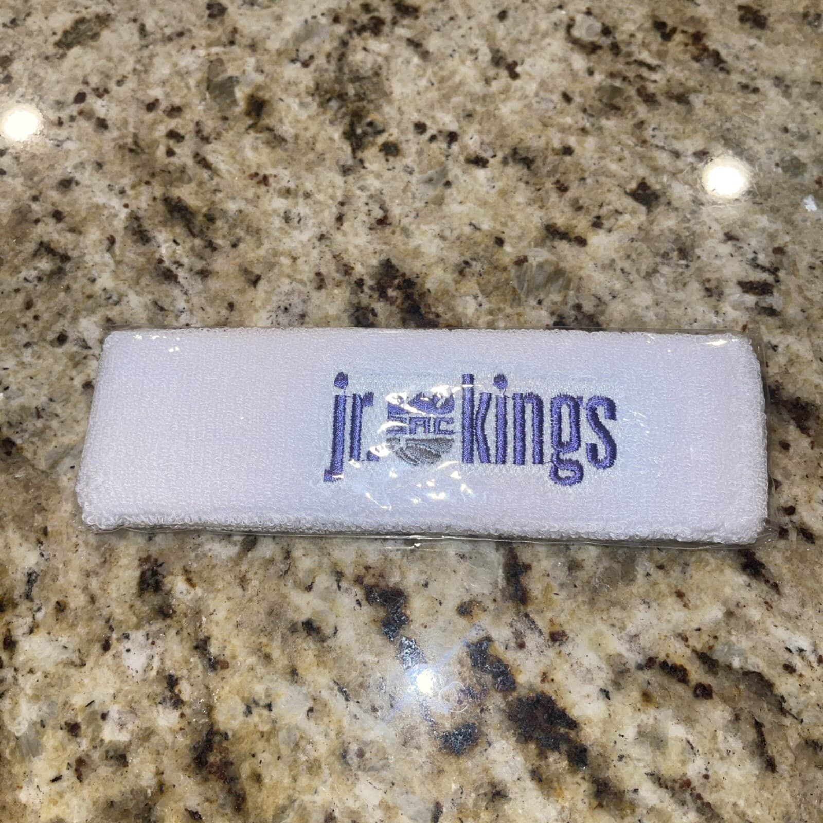 Sacramento JR Kings Headband Sweat Head Band NEW White