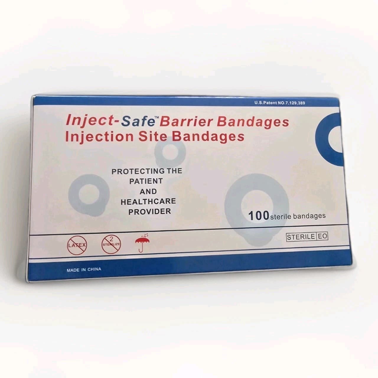 Inject-Safe Barrier Bandages 1-3/8" Diameter Injection Site Bandages Box of 100