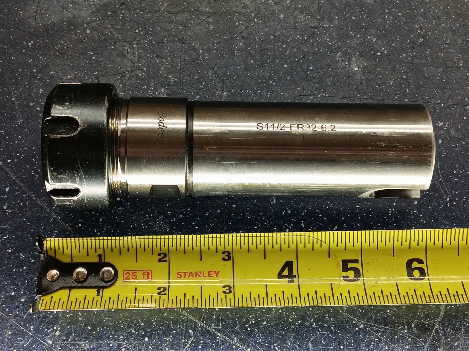 Bodee ER32 Collet Chuck Adapter Straight Shank Tool Holder S11/2-ER32-6.2 1.5 2