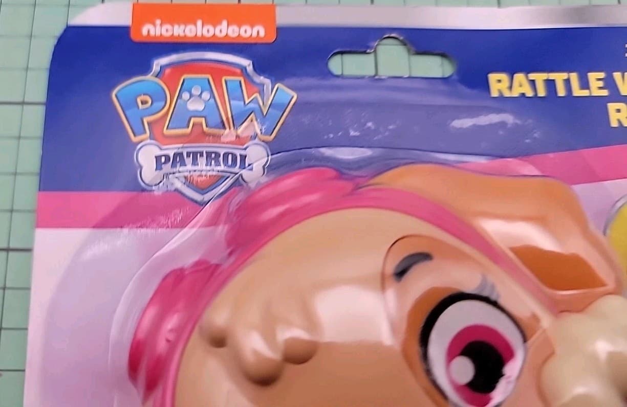 Nickelodeon Brand: Paw Patrol Pink Dog Baby Rattle w/ Rings, New & Free Shipping 4
