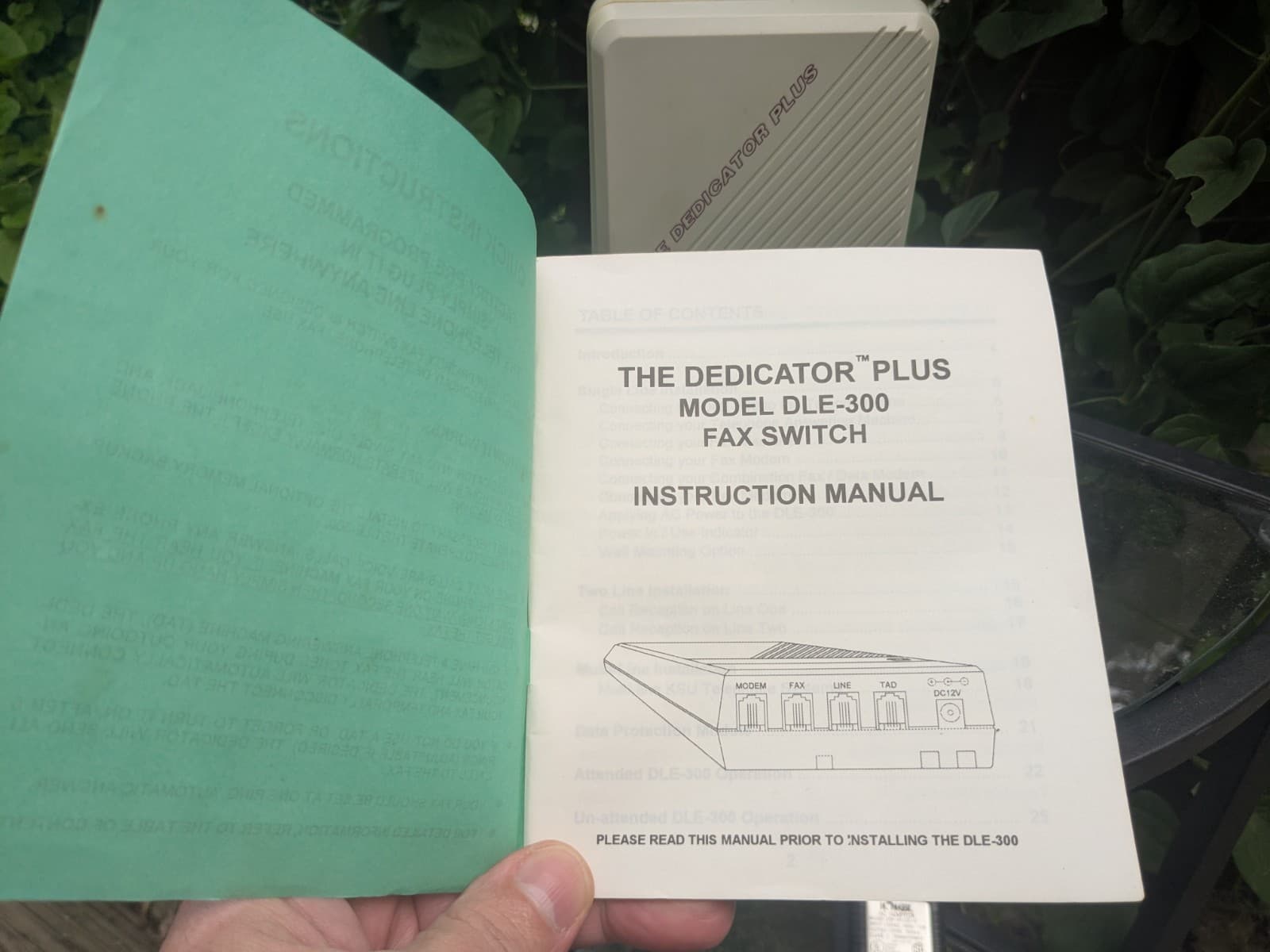 The Dedicator Plus Model DLE-300 TT Systems Automatic Fax Switch 2