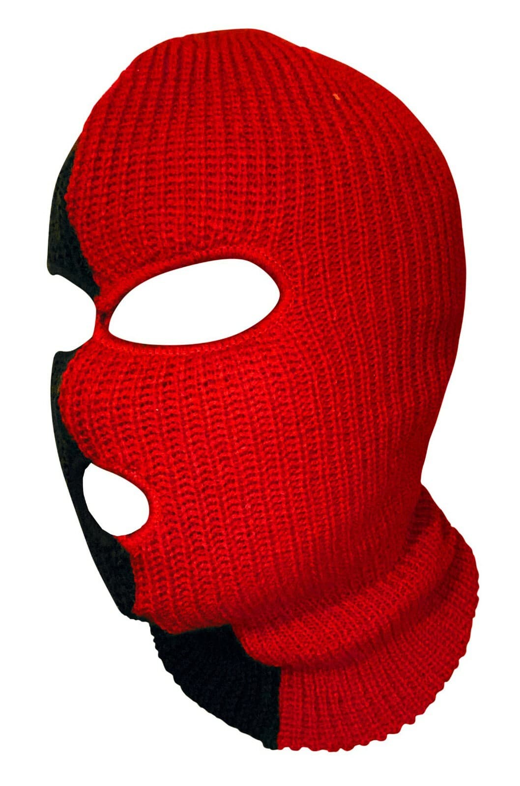 Ski Mask Red 3 holes Red and black 2