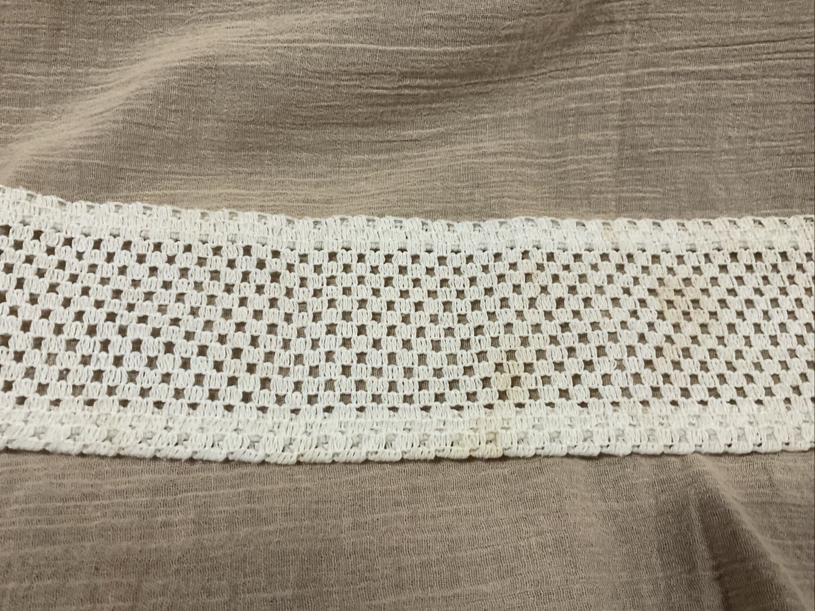 VTG Crochet Curtain Tie backs 1ct 6