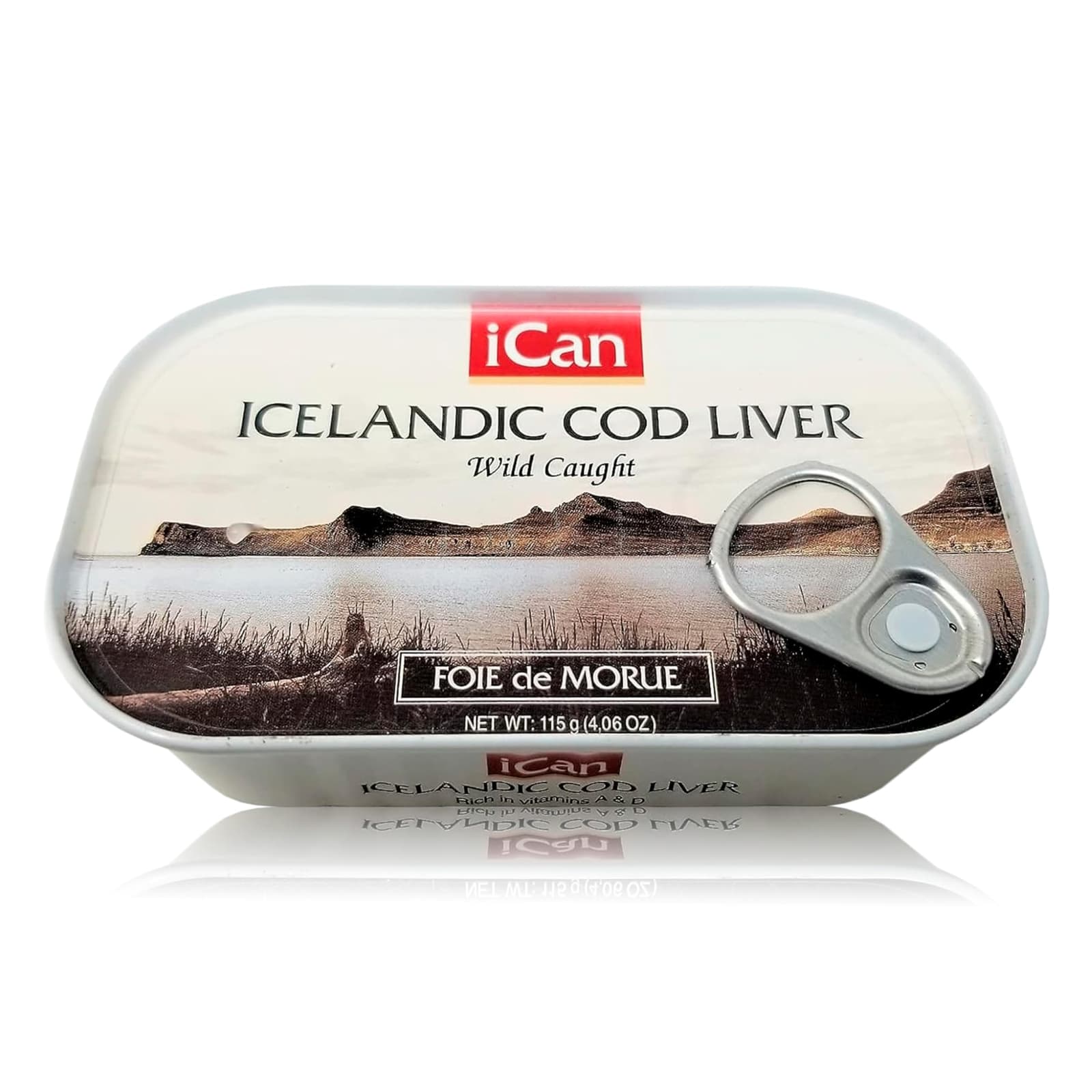 Icelandic Cod Liver Wild Caught (Foie de Morue) Slice 4oz. (PACK OF 12 CANS) 2