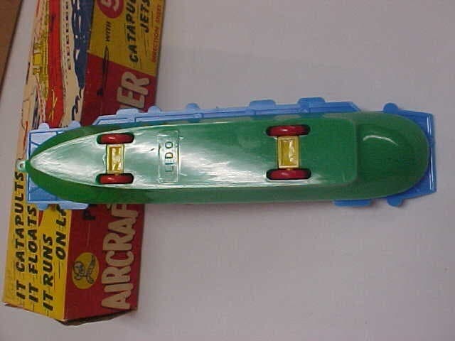 1950S LIDO 8 INCH AIRCRAFT CARRIER NEW WITH BOX 3
