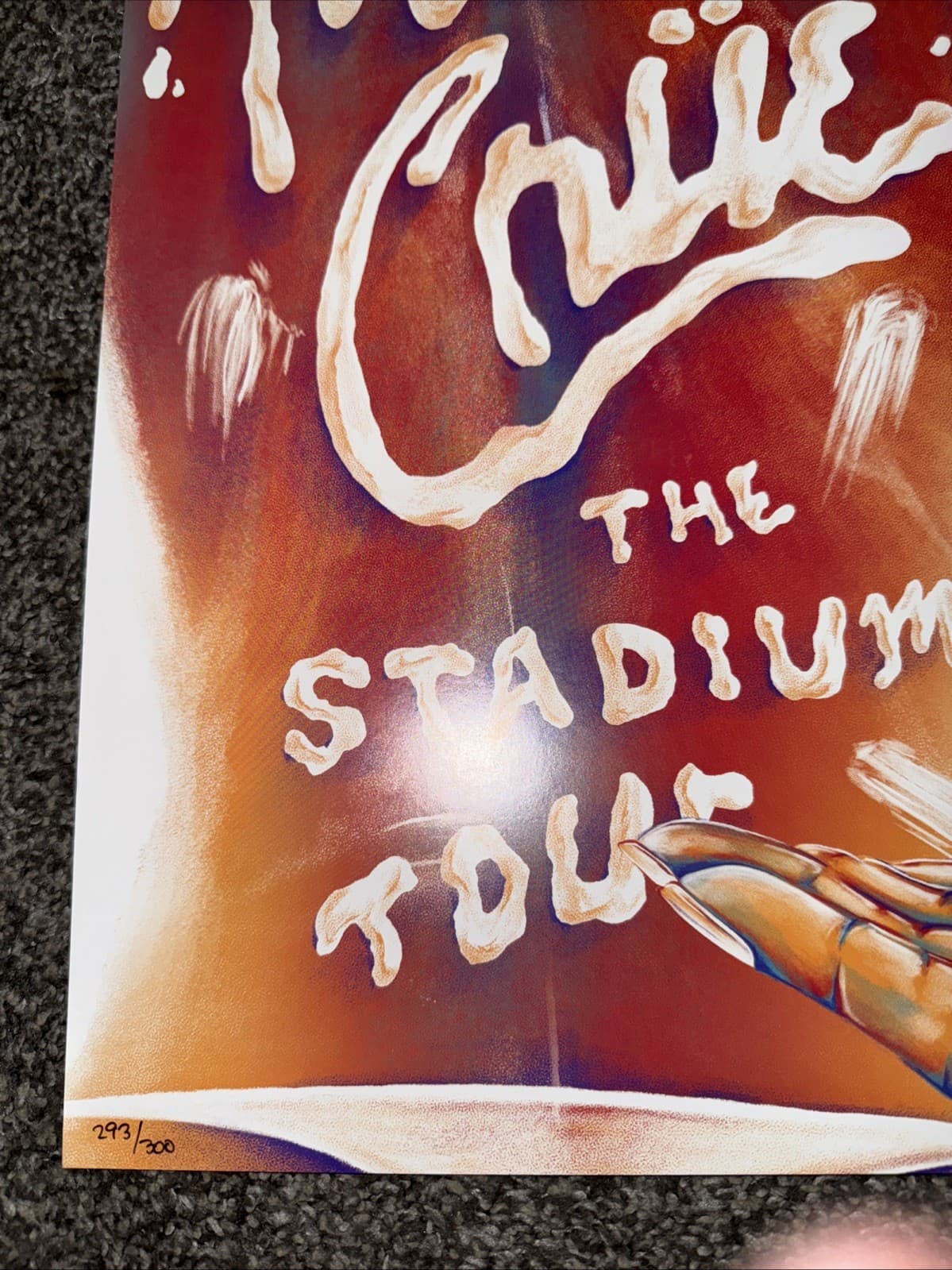 Motley Crue Jacksonville Fl 18x24  Stadium Tour Show Poster 7/2 /22 Only 300 2