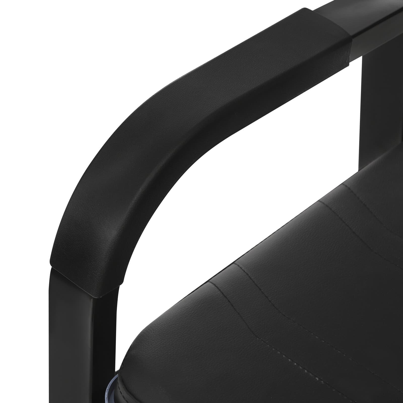 Bedside Toilet Chair w/28cm Bucket - 550lbs Capacity Floorstanding for Elderly 5