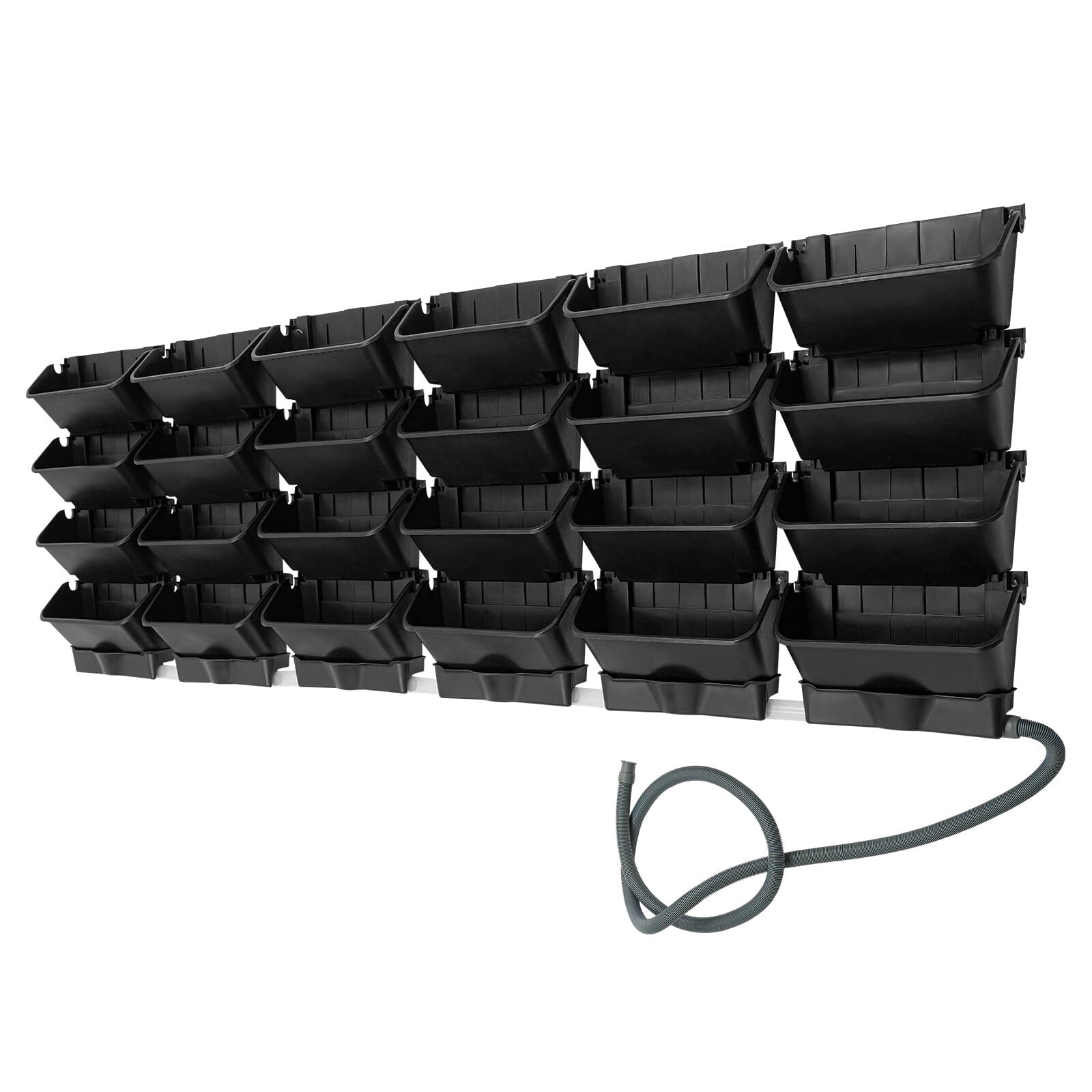 Hanging Vertical Wall Planter 24-planter Hanging Planter Garden Planter Black 6