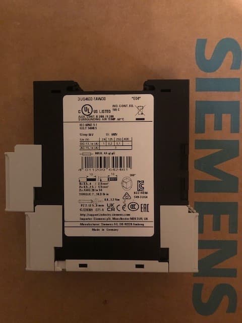 SIEMENS 3UG4632-1AW30 SIRIUS DIGITAL VOLTAGE MONITORING RELAY NEW!!! 2