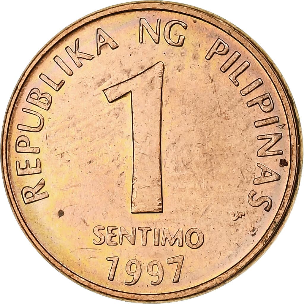 [#1251008] Philippines, Sentimo, 1997, Copper Plated Steel, MS, KM:273 2