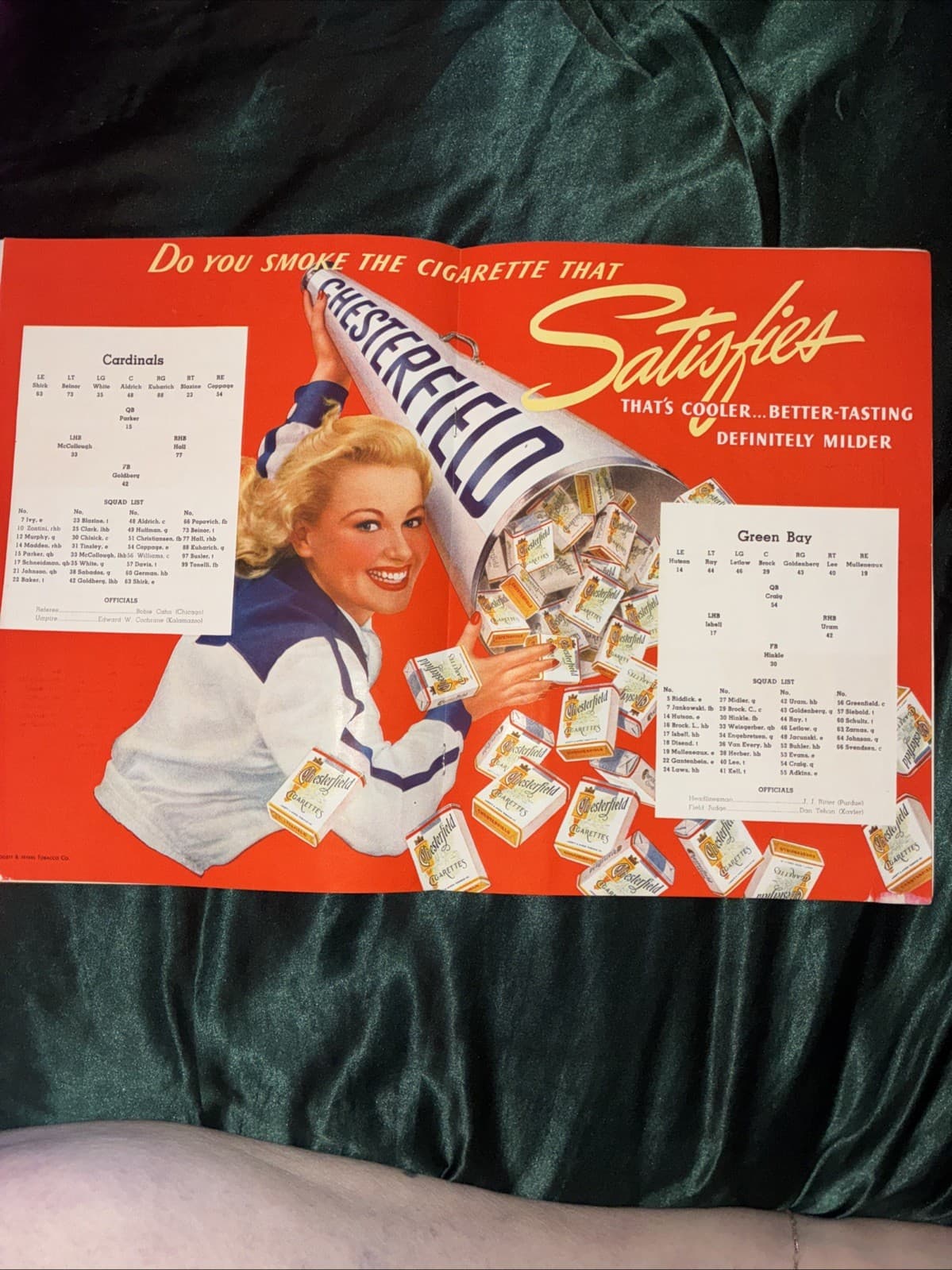 1940 Green Bay Packers football program Chicago Cardinals NFL Comisky Park 6