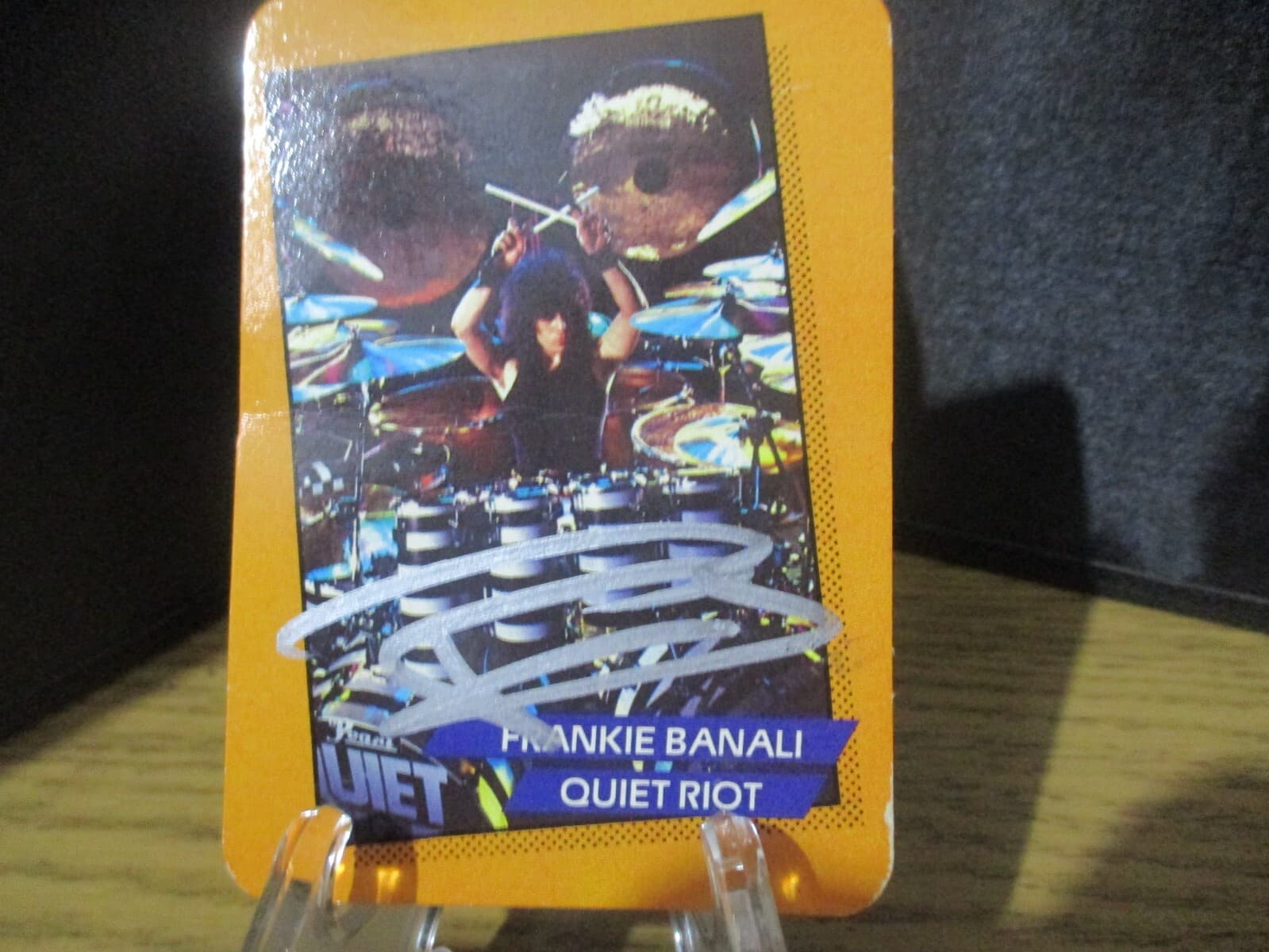 FRANKIE BANALI RIP  AUTHENTIC AUTOGRAPHED/SIGNED ROCK STAR CARD QUIET RIOT/WASP 2