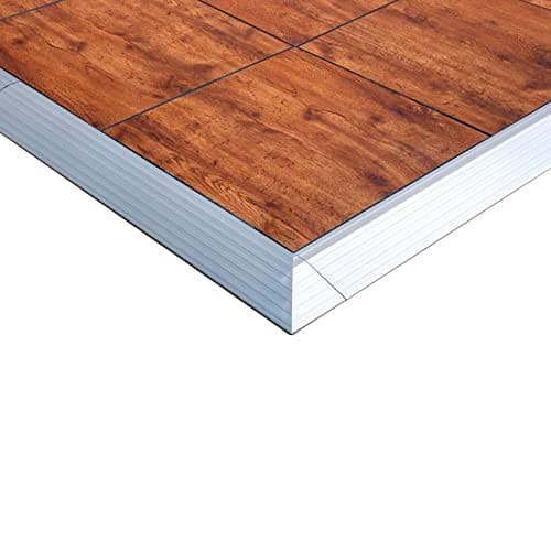 Portable Commercial Dance Floor 9x9 Wood Grain Waterproof Tiles Wedding Party 5