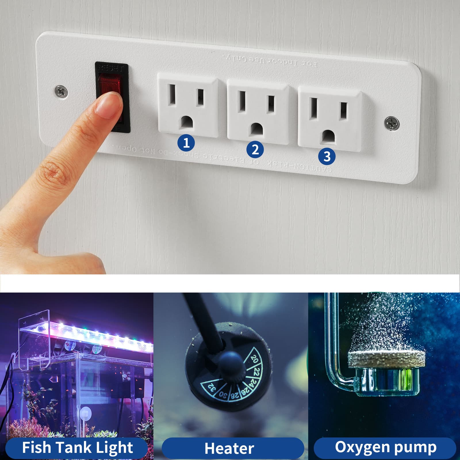 Farmhouse Aquarium Stand for 75 Gallon Tank w/ Storage Power Outlets Turtle Tank 3