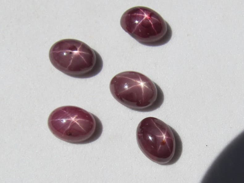 RARE Lot STAR Ruby Cabs 8 cts.!!!!! 6
