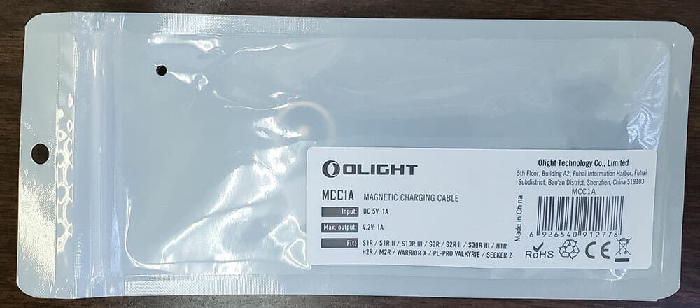 Olight MCC-1A Magnetic Charging Cable for Olight Magnetic Rechargeable Flashligh 4