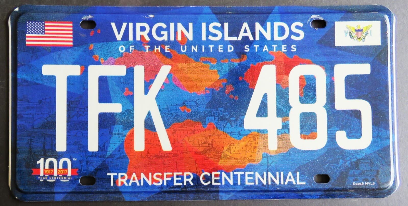 US VIRGIN ISLANDS - ST THOMAS - CARIBBEAN ISLAND license plate  2017  PICK ONE