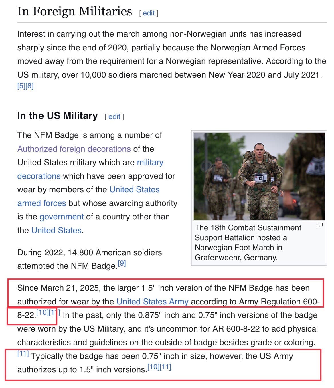 Norwegian Foot March Badge 1 1/2 Inch (LARGE SIZE!) (Gold) 5