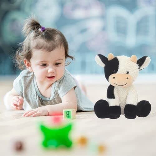9 inches Cow Stuffed Animal Soft Plush Cute Cow Doll for Boys Girls Style 1 3