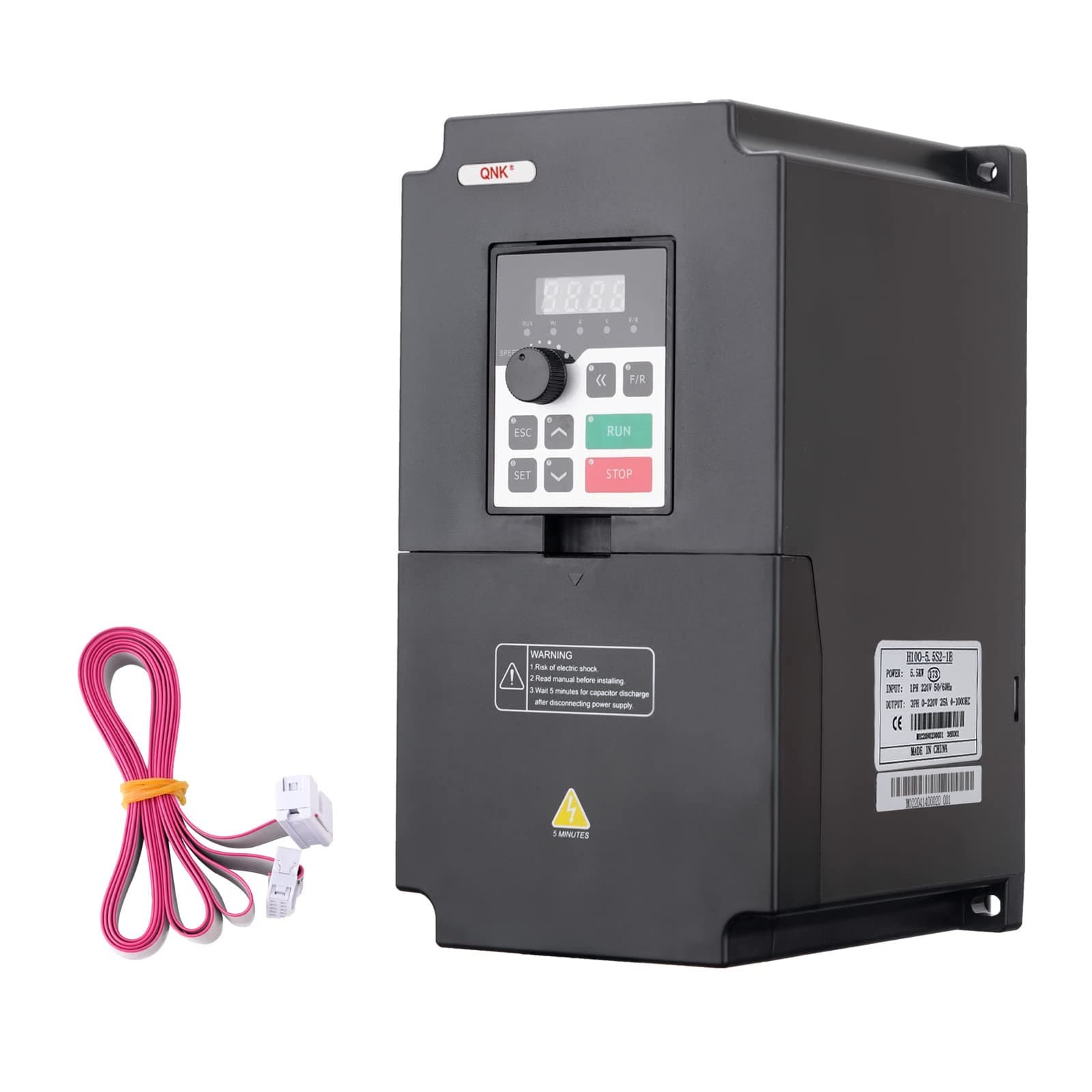 5.5KW 7.5HP 220V AC 25A VFD Converter Single to 3 Phase Inverter Variable Fre...