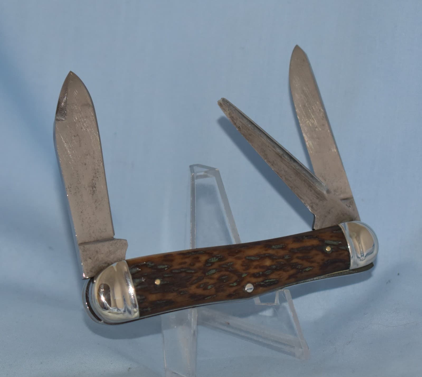RARE VINTAGE HENRY SEARS & SON 1865 BONE SWELL CENTER WHITTLER KNIFE 1897-1959 2