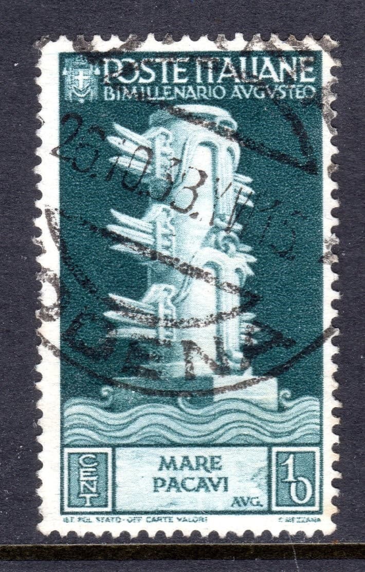 Italy Scott # 377 VF Used 1937 10 C 2,000th Ann Birth Augustus Caesar