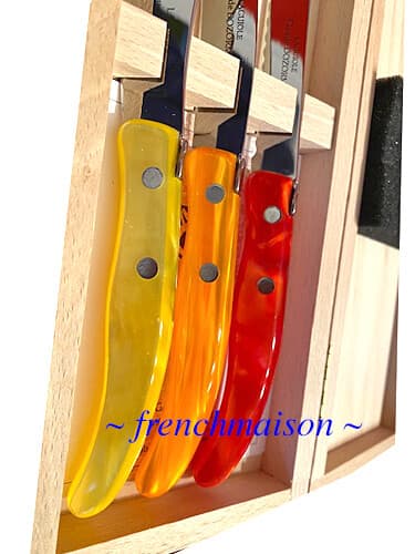 CLAUDE DOZORME Laguiole French BREAKFAST Picnic Cheese Jam Bread Knife Gift Set 5
