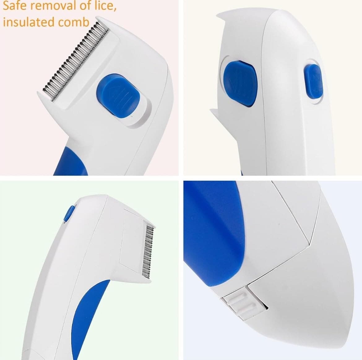 Electric Flea Zapper Lice Remover Hair Comb Brush for Pet Cat Dog Cleaning Tool 3