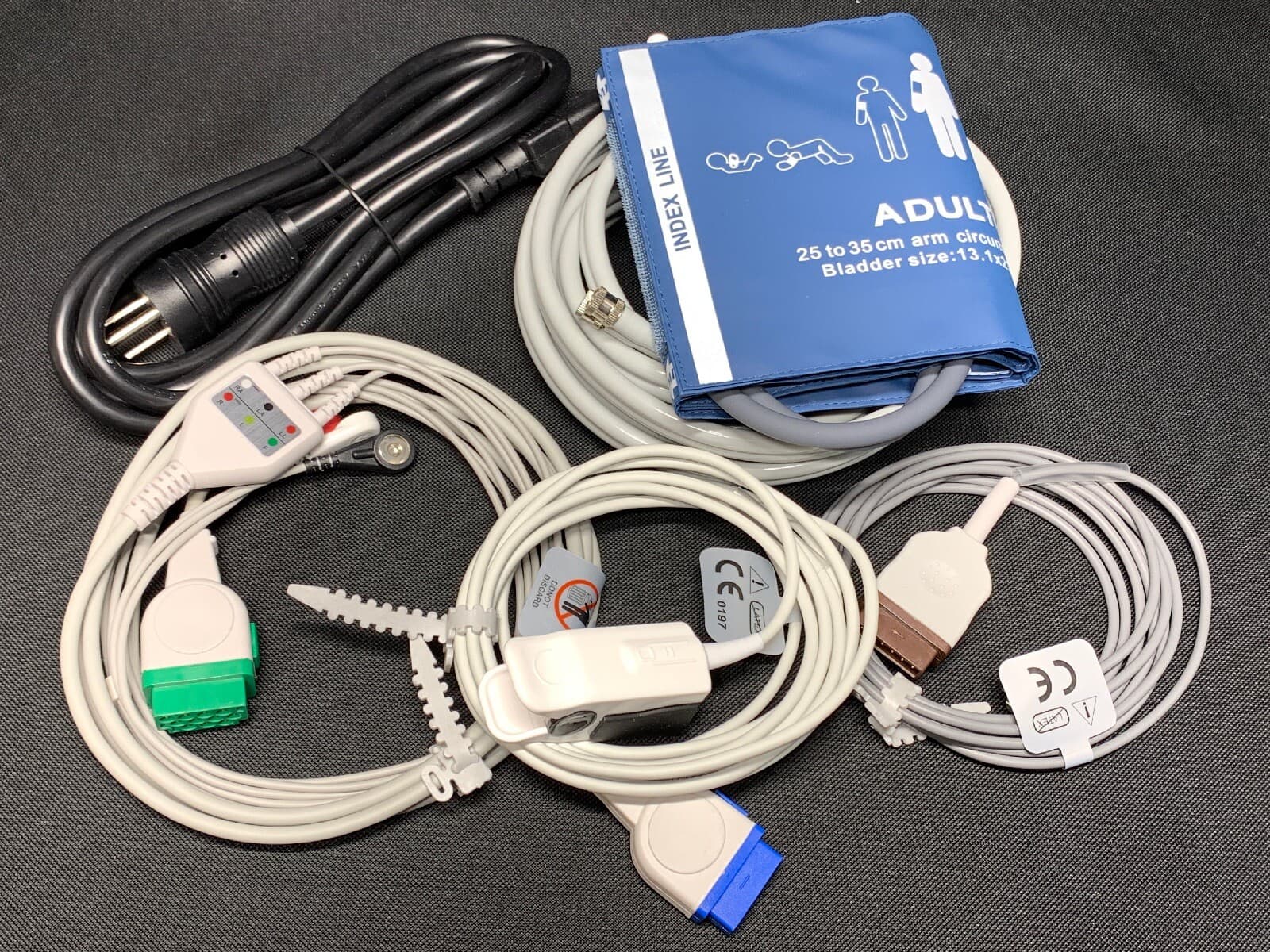 GE Dash 3000, 4000, 5000 - Accessories Kit - Masimo Spo2, ECG, Temp, NIBP, Paper 2