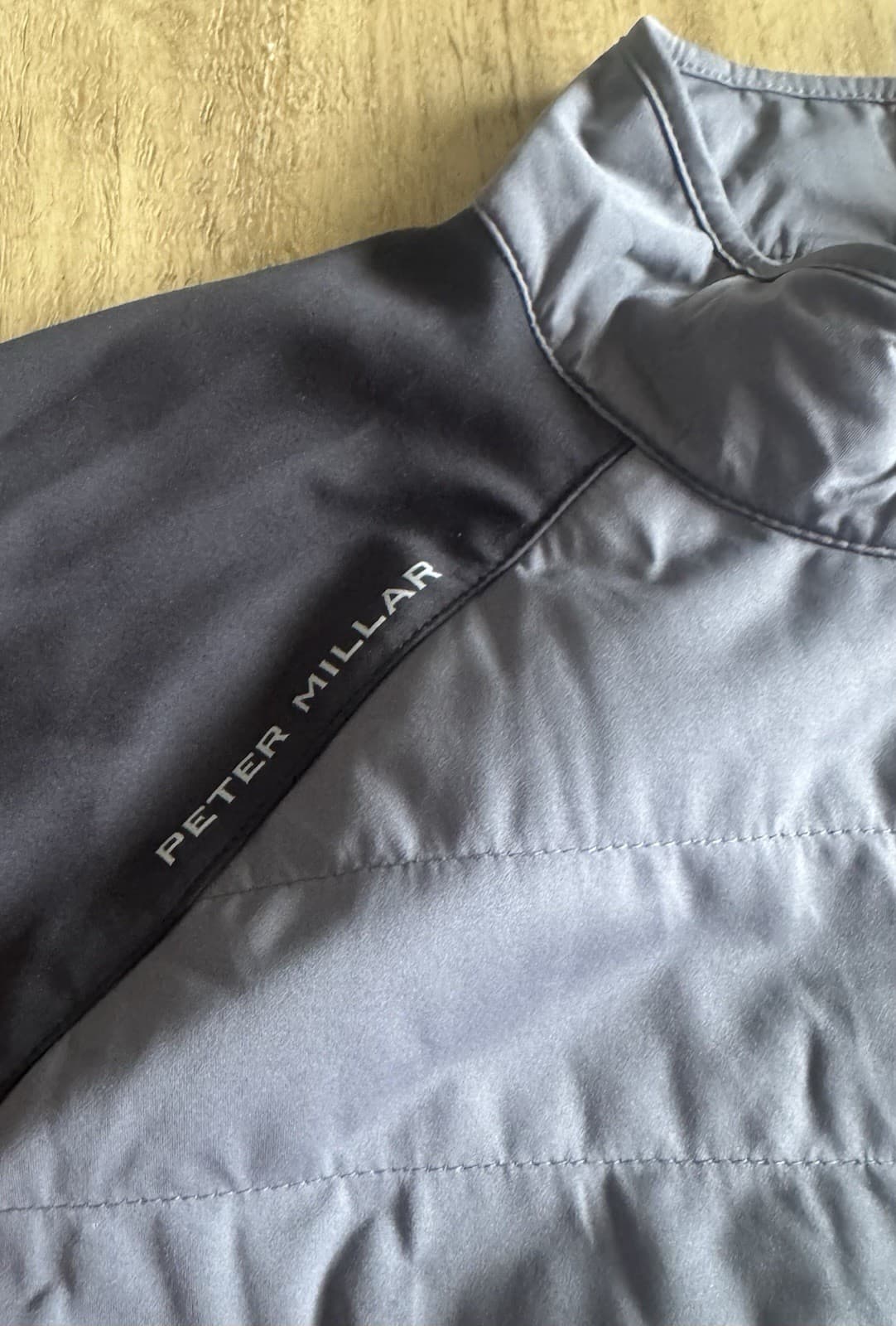 Peter Millar Hyperlight Merge Hybrid Golf Jacket Men's XL Full Zip Gray National 3