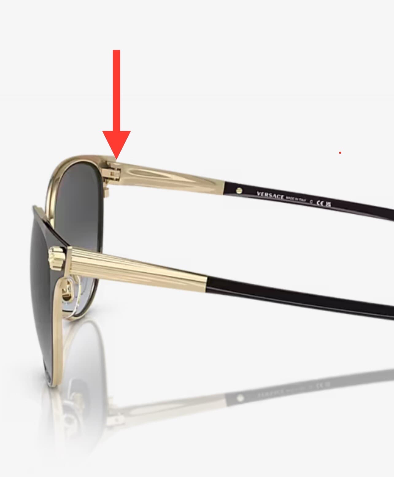 Versace VE 2168 Golden Replacement Temple Hinge Screws Genuine 6