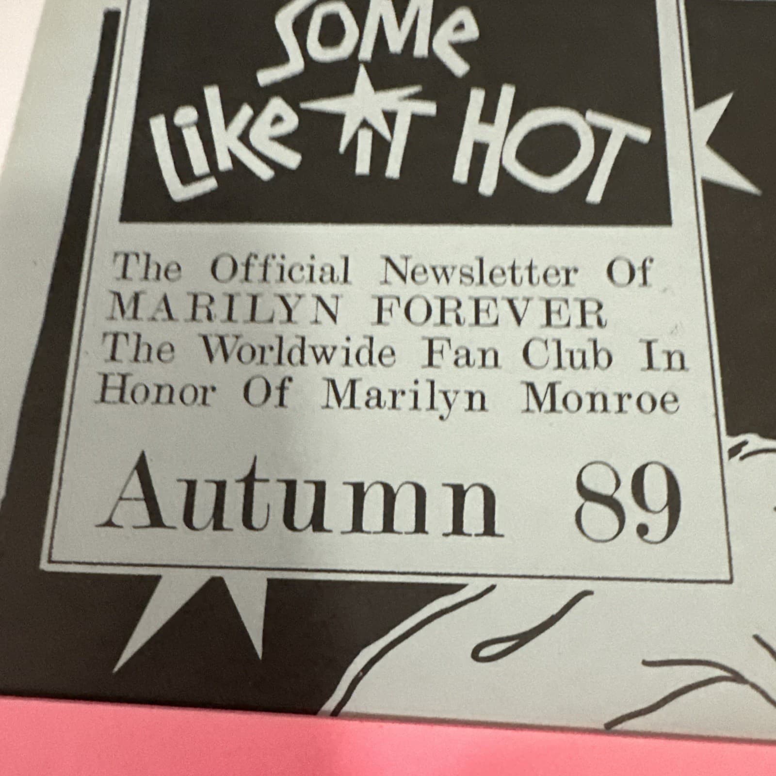 3  MARILYN MONROE  Some Like It Hot Official Newsletters 1989-1990 4