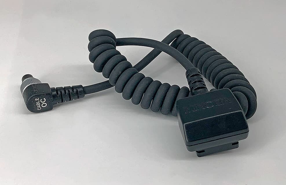 Minolta 8 inch (Unstretched) Coiled Sync Cord