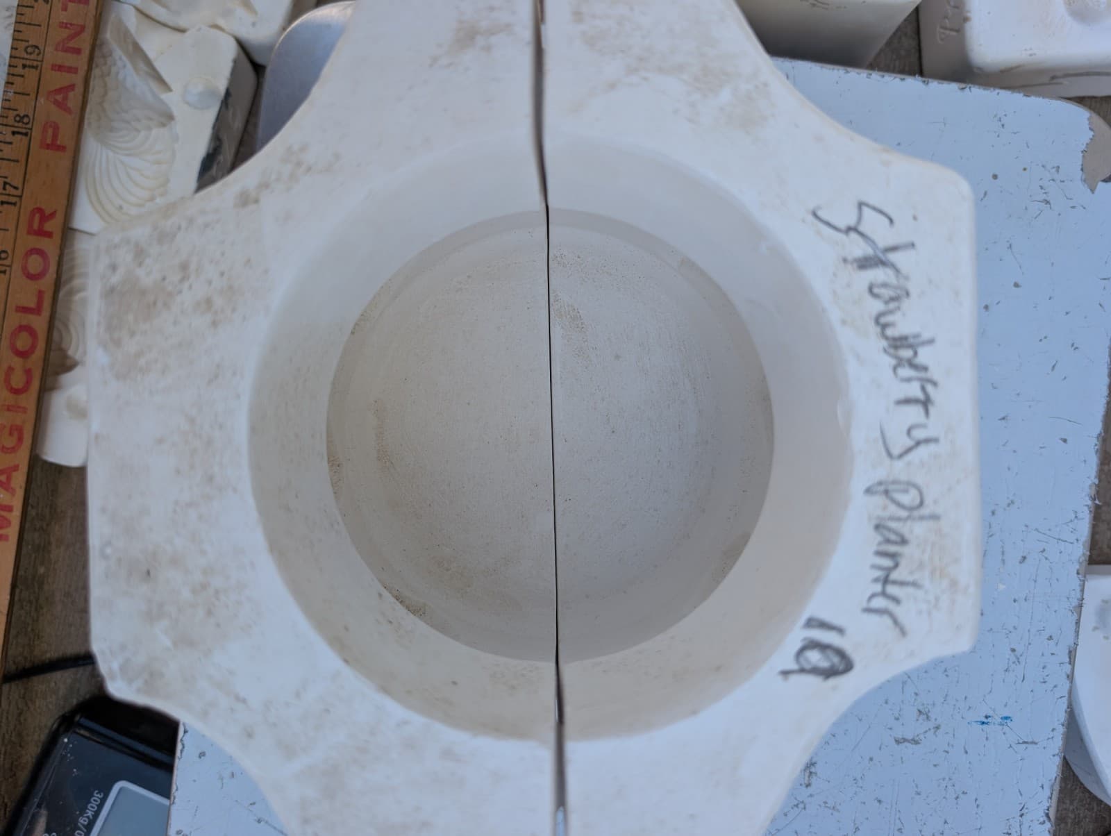 Strawberry Pot Planter Vintage Slip Casting Ceramic Mold 5