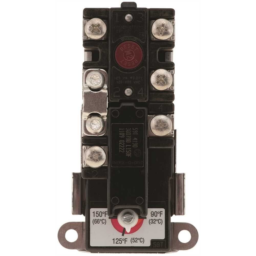 AMERICAN WATER HEATER 100093590 Electric Upper Thermostat 150°F, K, KSTAT 59T 2